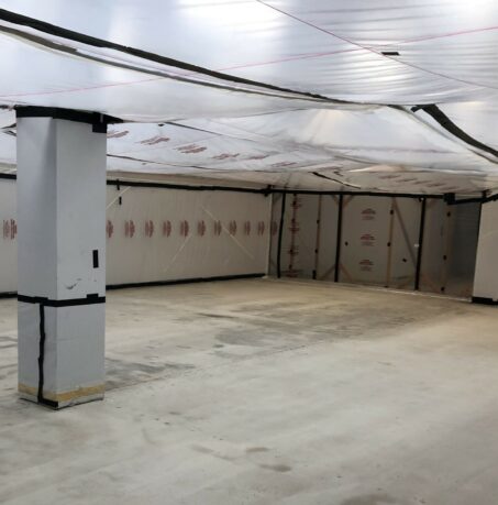 Clean, sealed interior space following professional asbestos and hazardous material removal in Queensland.